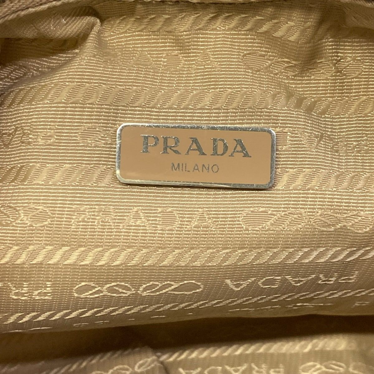 Prada Shoulder Bag Beige Chain — view 8