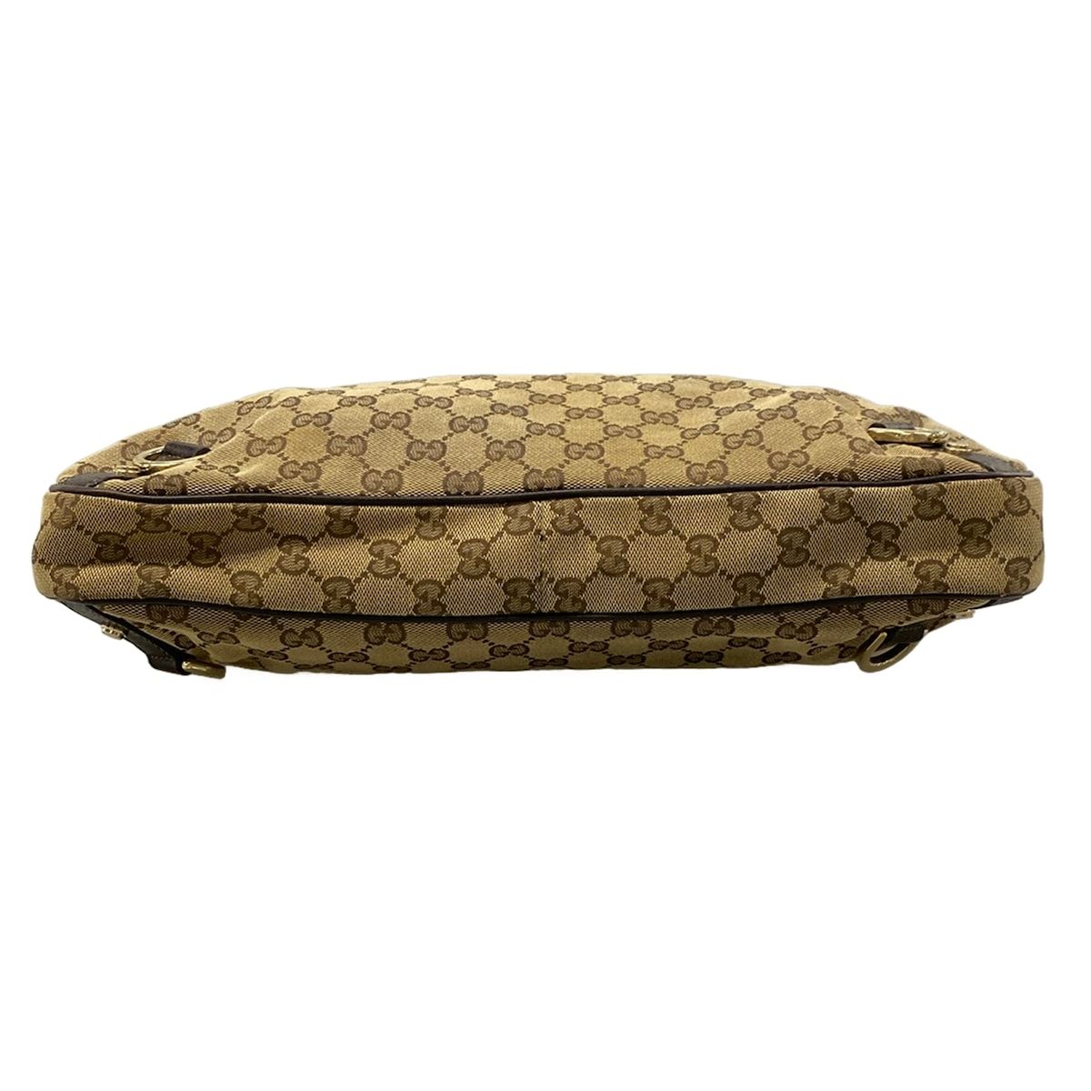 Gucci Shoulder Bag Abbey Beige Dark Brown Leather — view 5