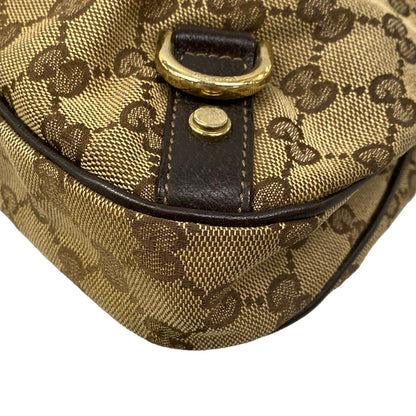 Gucci Shoulder Bag Abbey Beige Dark Brown Leather — view 6