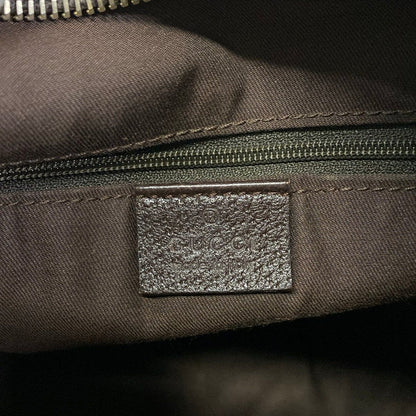 Gucci Shoulder Bag Abbey Beige Dark Brown Leather — view 8