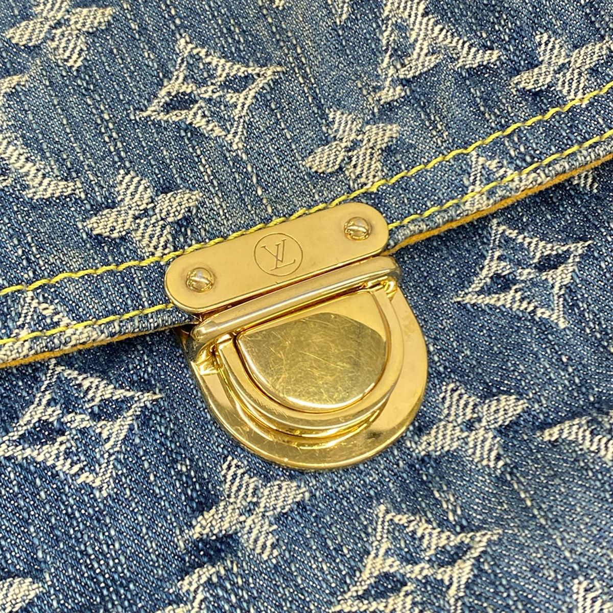 Louis Vuitton Pouch Monogram Denim Blue — view 6
