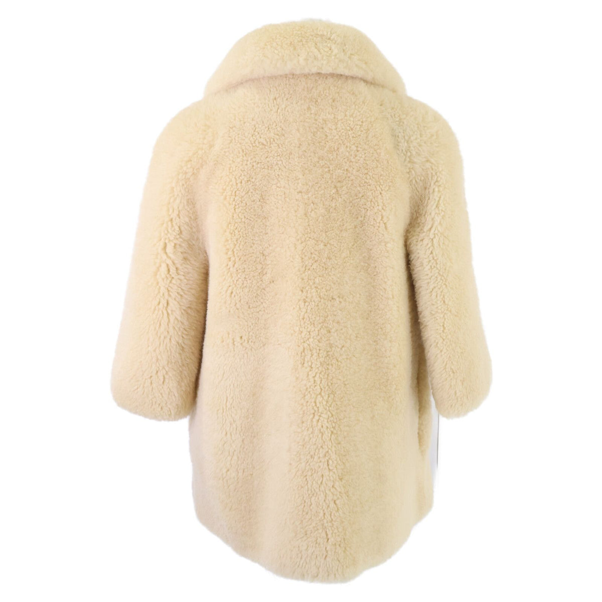 Gucci Rave Like You Are Five Flower Corsage Shearling Fleece Fur Coat 42 — view 2