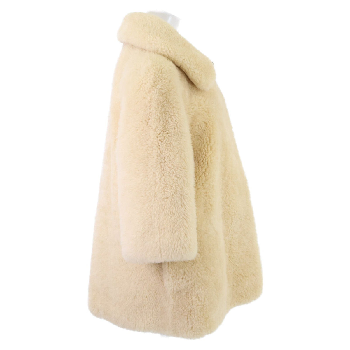 Gucci Rave Like You Are Five Flower Corsage Shearling Fleece Fur Coat 42 — view 4