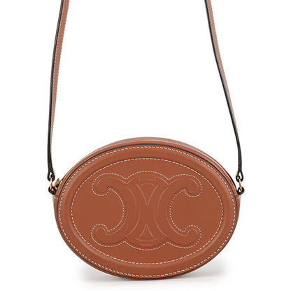 Celine Shoulder Bag Oval Perth Cuir Triomphe Calfskin