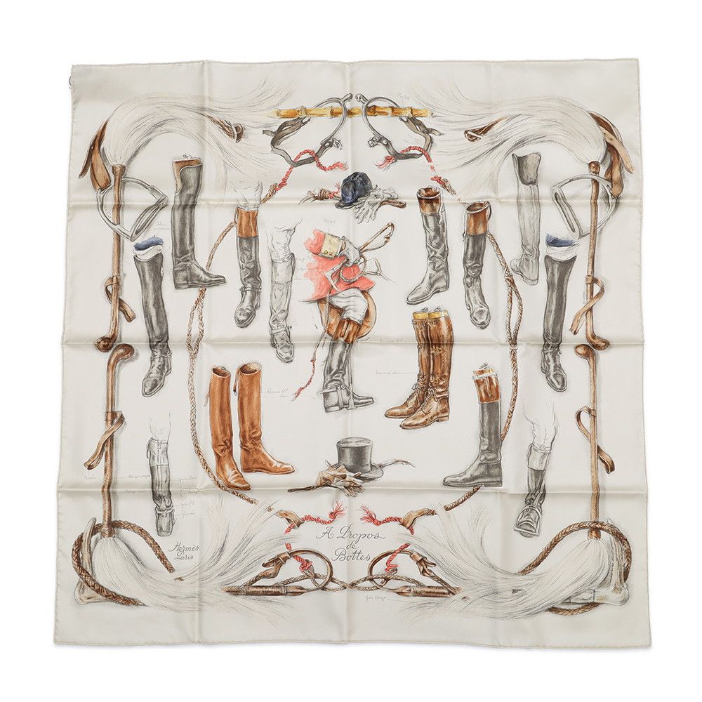 Hermes About Scarf Carre 90 Boots Propos de Bottes de Toujours