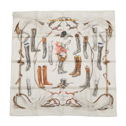 Hermes About Scarf Carre 90 Boots Propos de Bottes de Toujours