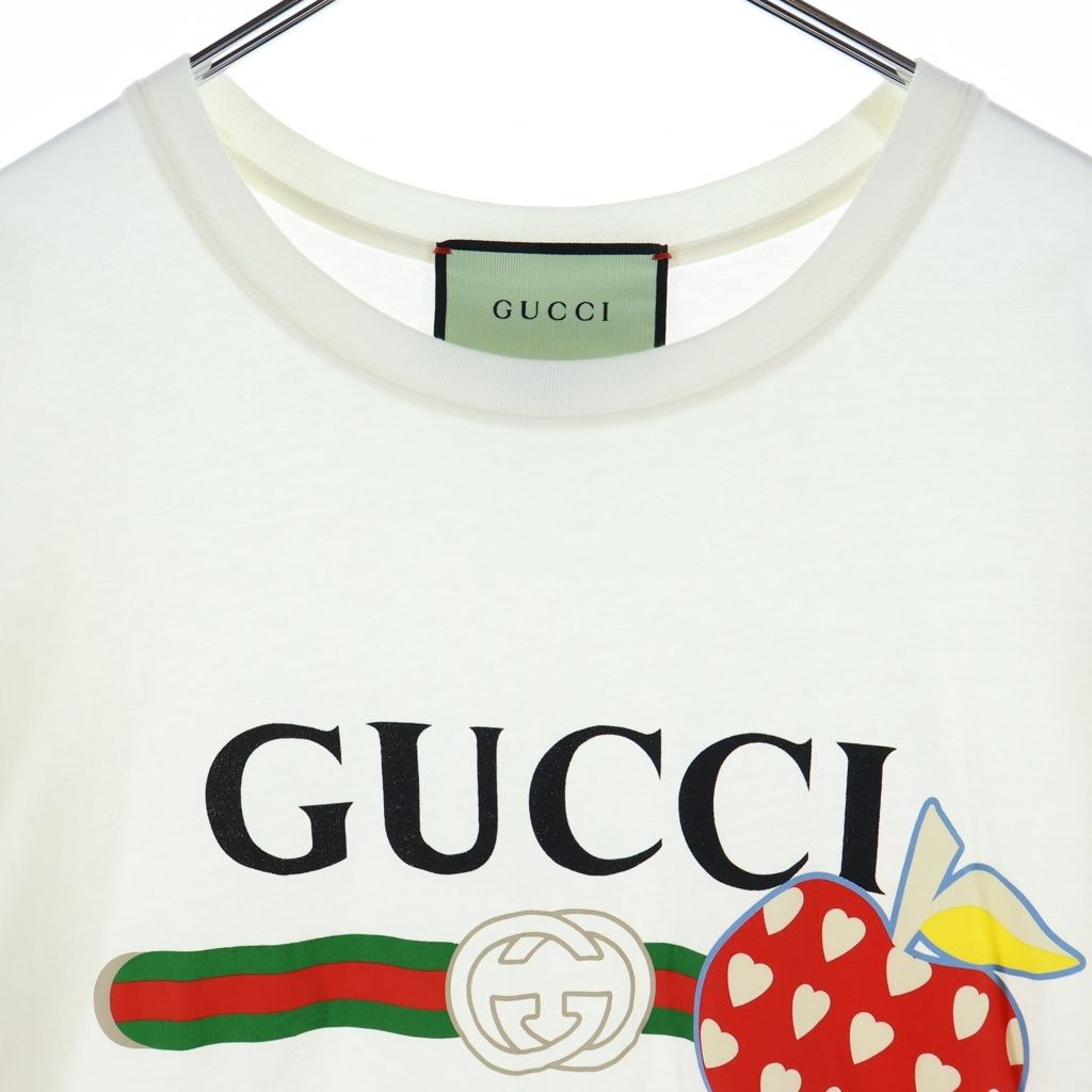 Gucci les Pommes Short Sleeve Tee T-Shirt — view 3