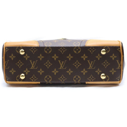 Louis Vuitton Monogram Beverly MM Bag Brown Leather Gold — view 4