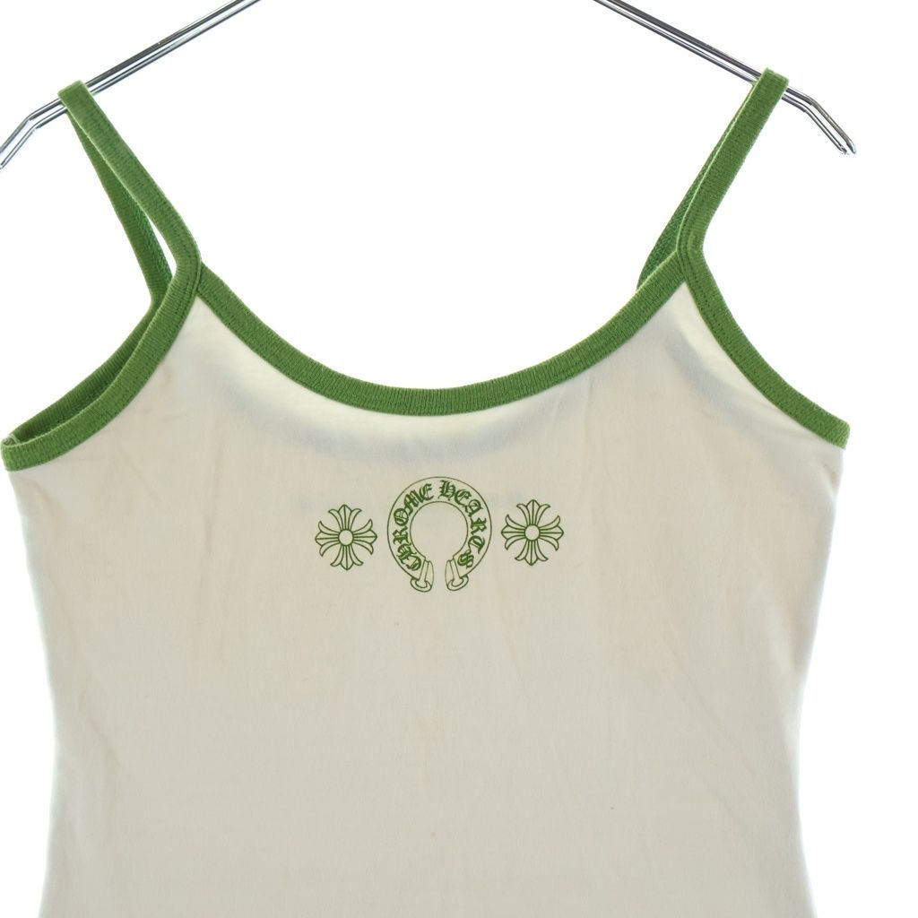 Chrome Hearts Horseshoe Short Camisole White Green — view 3