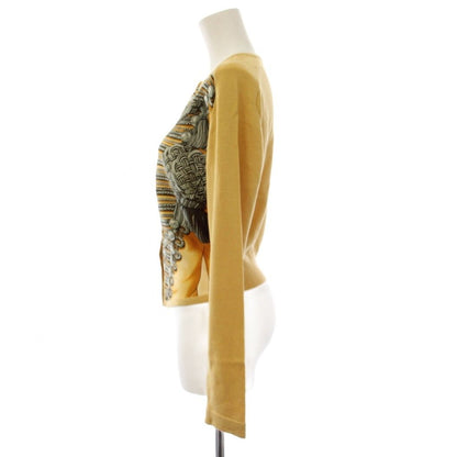 Hermes Sellier Silk Cardigan Knit Napoleonic Scarf Pattern Brandenburg Ornament — view 3