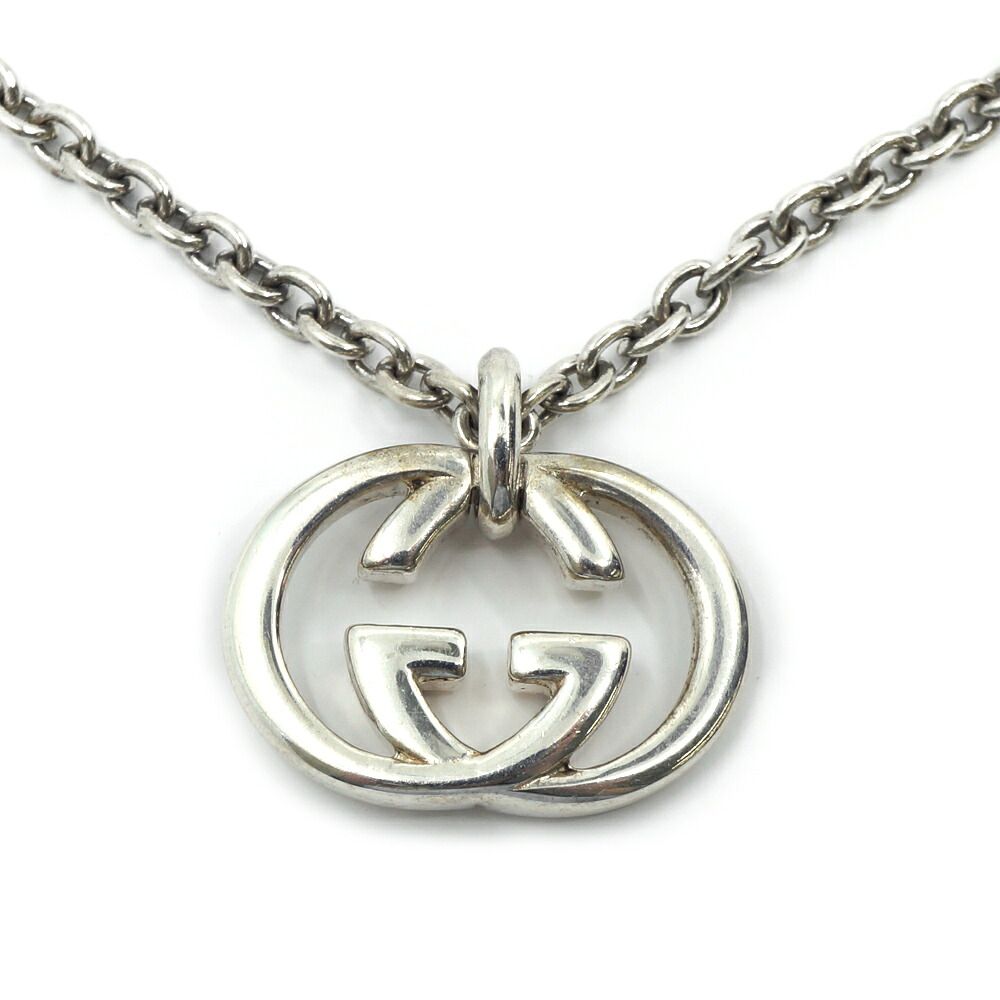 Gucci Necklace Interlocking G Silver — view 2