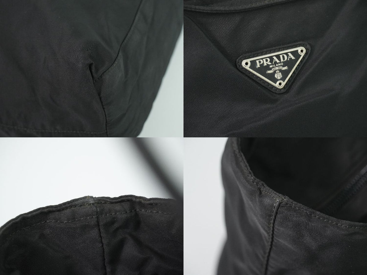 Prada Nylon Tote Bag Black — view 7