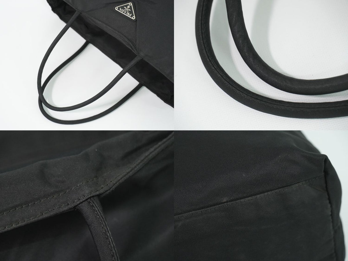 Prada Nylon Tote Bag Black — view 6