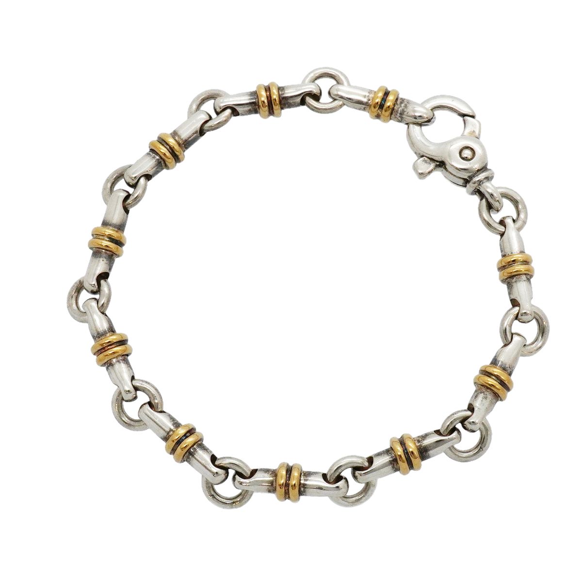 Tiffany & Co Bracelet Bride Roulis 18k Yellow Gold 925 Sterling Silver