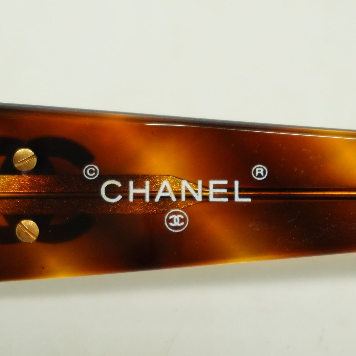 Chanel Sunglasses Acetate Brown Champagne Gold Eyewear — view 3