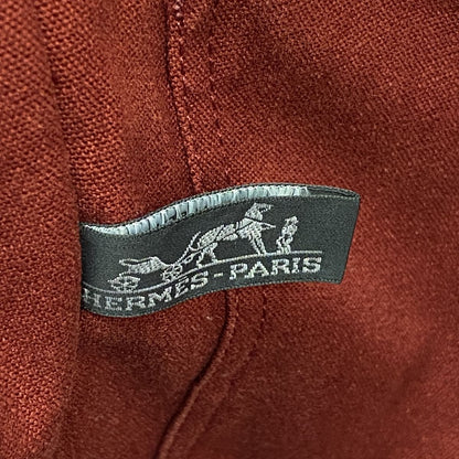 Hermes Tote Bag Fourre Tout MM Canvas Red Silver — view 5