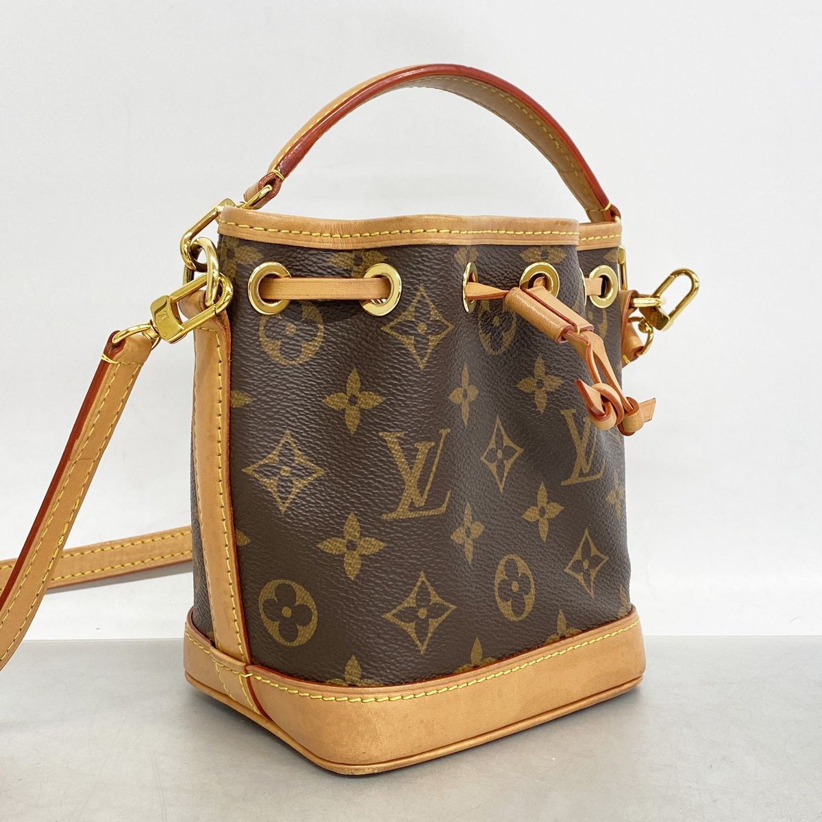 Louis Vuitton Handbag Monogram Nano Noe Brown 2-Way Bag — view 2