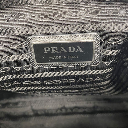 Prada Shoulder Bag Tessuto Nylon Black Silver — view 5