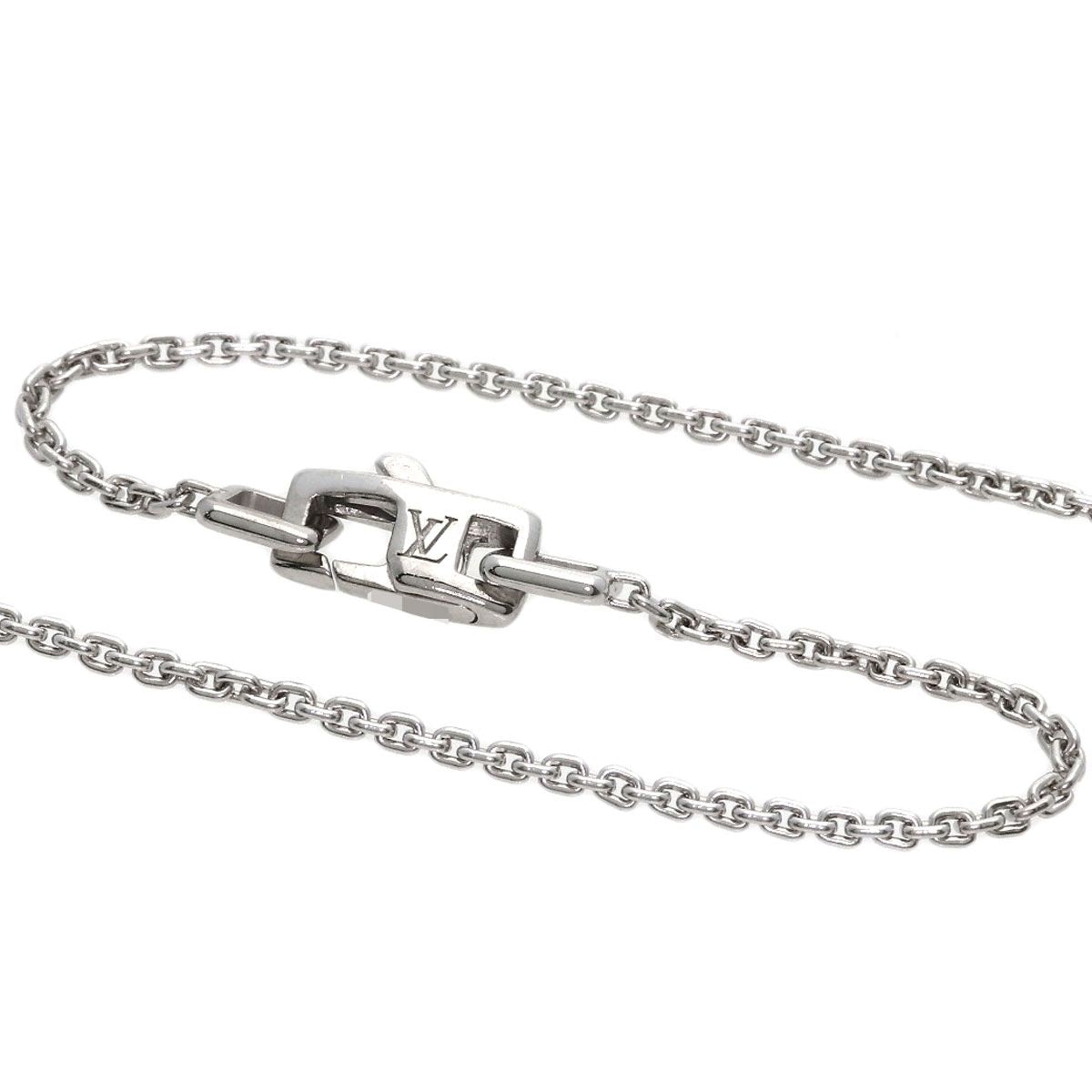 Louis Vuitton Pendentif Lockit Necklace 18k White Gold — view 3