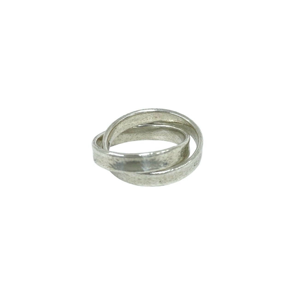 Tiffany & Co Vintage Interlocking Ring 925 Sterling Silver — view 5