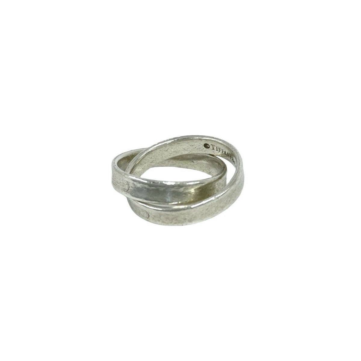 Tiffany & Co Vintage Interlocking Ring 925 Sterling Silver — view 4