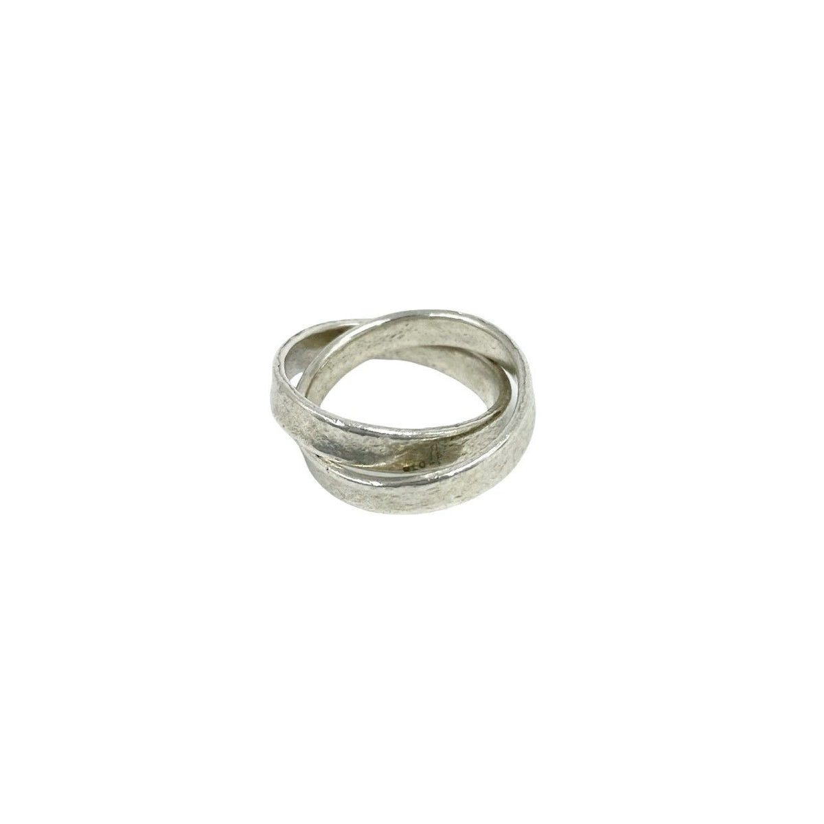 Tiffany & Co Vintage Interlocking Ring 925 Sterling Silver — view 6