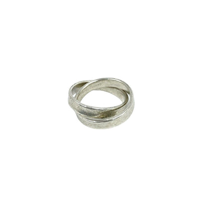 Tiffany & Co Vintage Interlocking Ring 925 Sterling Silver — view 6