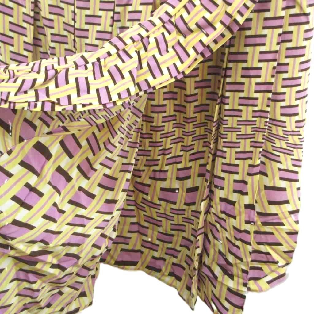 Prada Wrapskirt Pleats Yellow — view 4