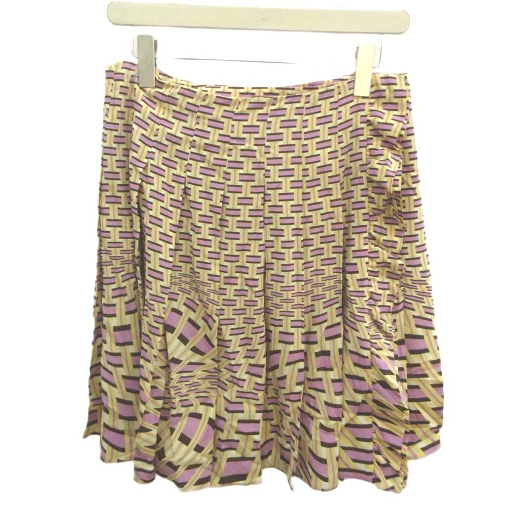 Prada Wrapskirt Pleats Yellow — view 2