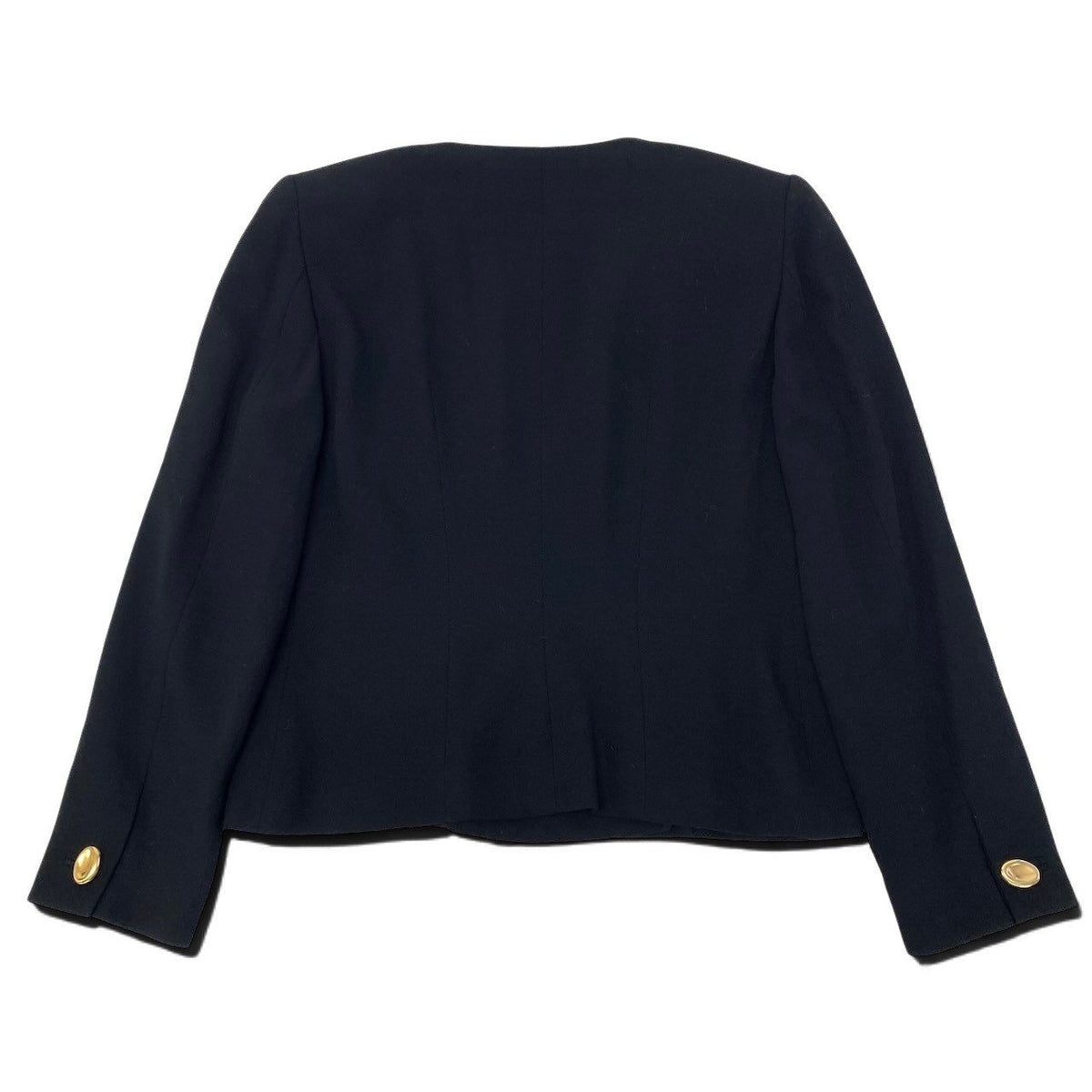 Gucci Vintage Jacket Gold Button Black Wool 42 — view 3