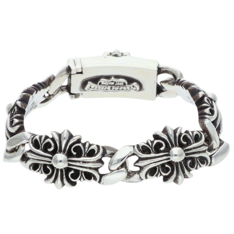 Chrome Hearts Keeper Link Silver Bracelet — view 2