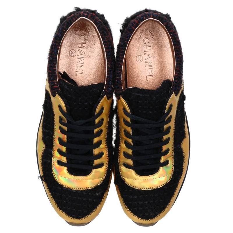Chanel Tweed Sneakers — view 4