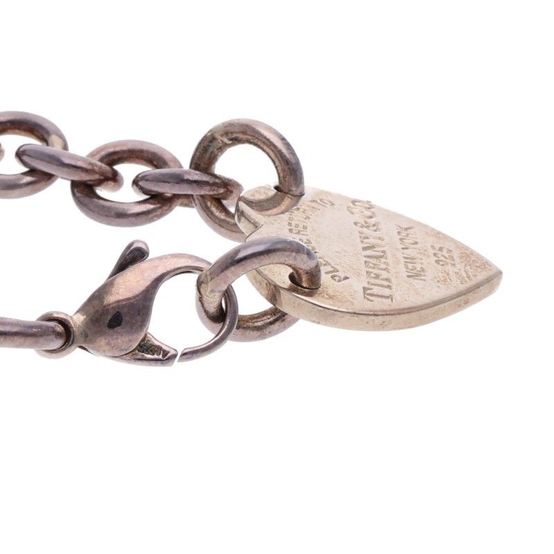 Tiffany & Co Heart Tag Chain Link Choker Necklace — view 4