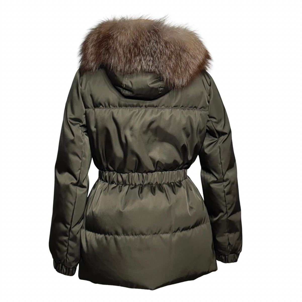 Moncler Fatsialfur Down Jacket 0 Khaki Nylon — view 3