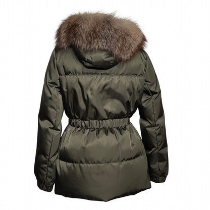 Moncler Fatsialfur Down Jacket 0 Khaki Nylon — view 3