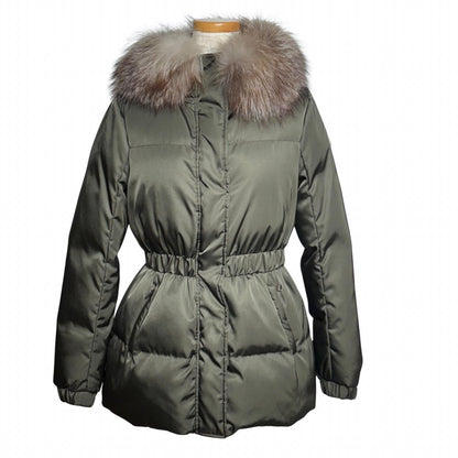 Moncler Fatsialfur Down Jacket 0 Khaki Nylon