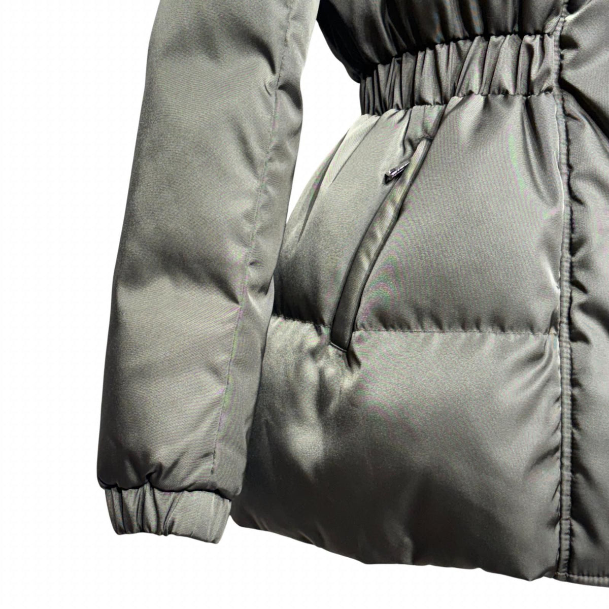 Moncler Fatsialfur Down Jacket 0 Khaki Nylon — view 5