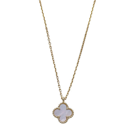 Van Cleef & Arpels Necklace Sweet Alhambra 750 Yellow Gold Mother Observation — view 2