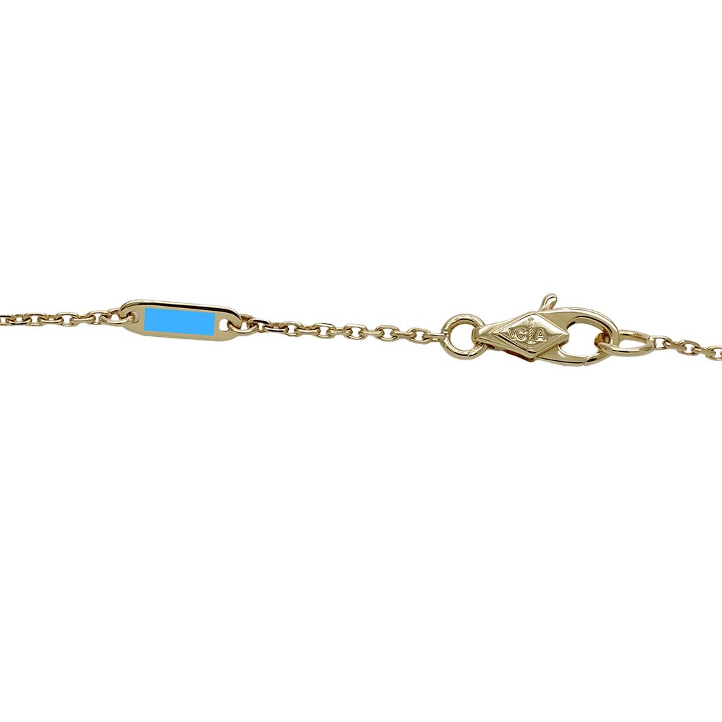 Van Cleef & Arpels Necklace Sweet Alhambra 750 Yellow Gold Mother Observation — view 6