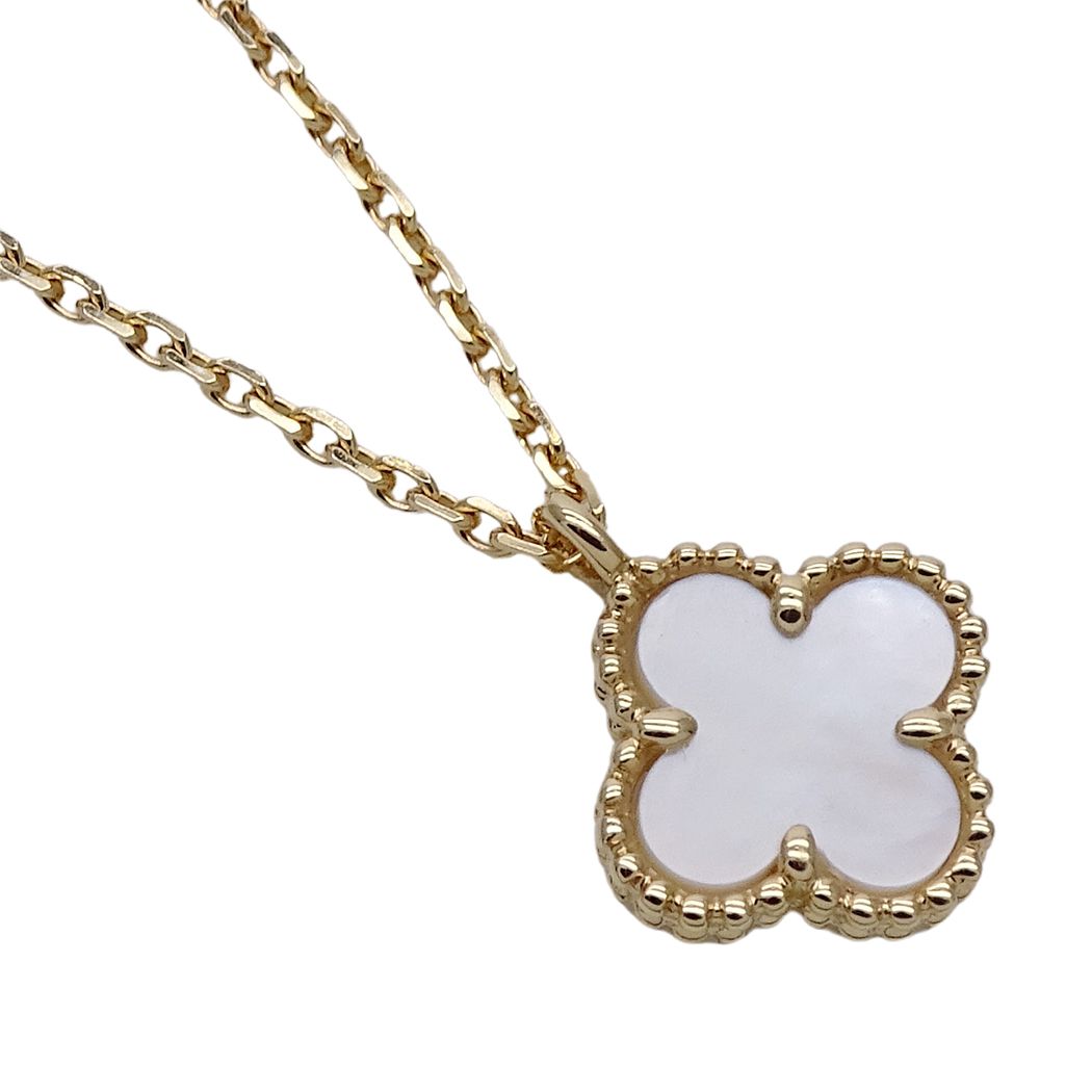 Van Cleef & Arpels Necklace Sweet Alhambra 750 Yellow Gold Mother Observation — view 4
