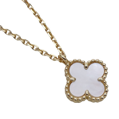 Van Cleef & Arpels Necklace Sweet Alhambra 750 Yellow Gold Mother Observation — view 4