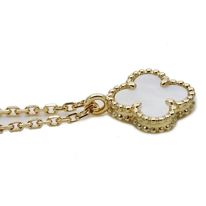 Van Cleef & Arpels Necklace Sweet Alhambra 750 Yellow Gold Mother Observation — view 3