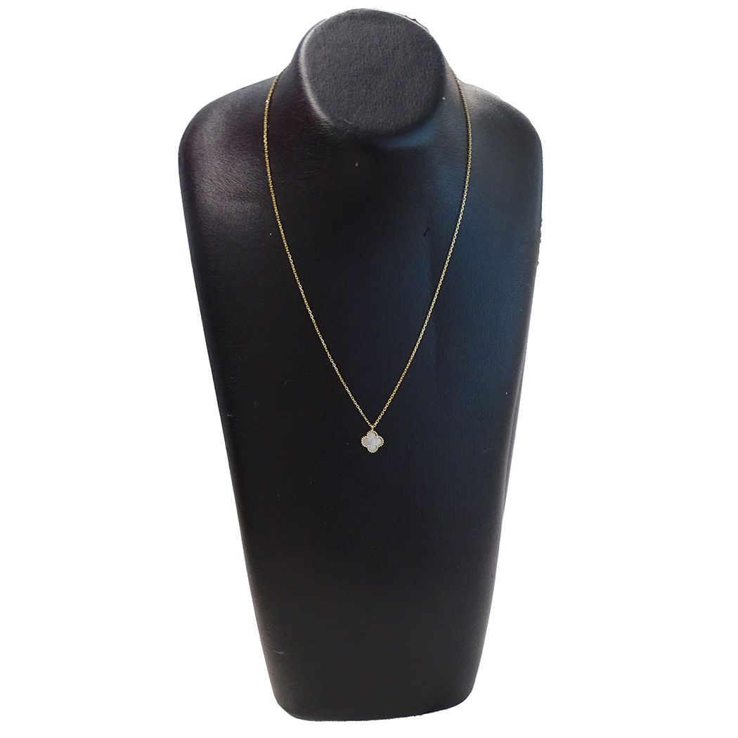 Van Cleef & Arpels Necklace Sweet Alhambra 750 Yellow Gold Mother Observation — view 8