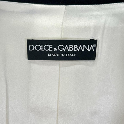 Dolce & Gabbana Contrast Satin Lapel Blazer Jacket 40 — view 4