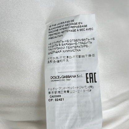 Dolce & Gabbana Contrast Satin Lapel Blazer Jacket 40 — view 6