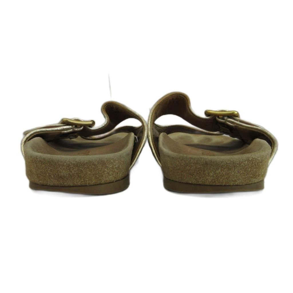 Prada Comfort Sandals Slide Flat Jacquard Floral Double Belt Beige — view 5