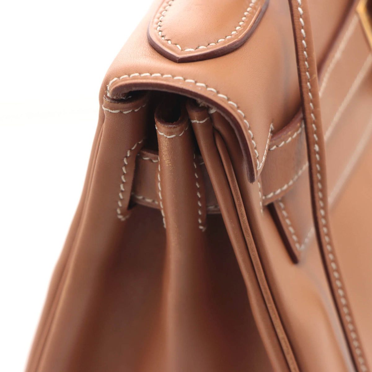 Hermes Kelly 28 Natural Retourne Handbag Vauchamonie Stamp — view 5