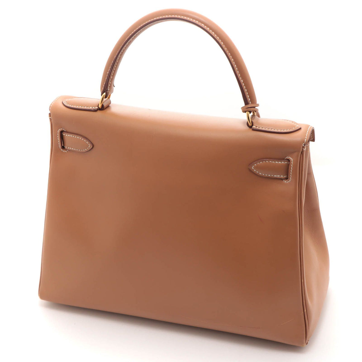 Hermes Kelly 28 Natural Retourne Handbag Vauchamonie Stamp — view 2