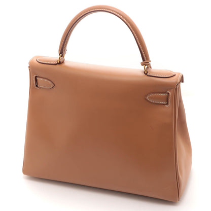 Hermes Kelly 28 Natural Retourne Handbag Vauchamonie Stamp — view 2