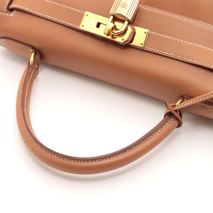 Hermes Kelly 28 Natural Retourne Handbag Vauchamonie Stamp — view 4